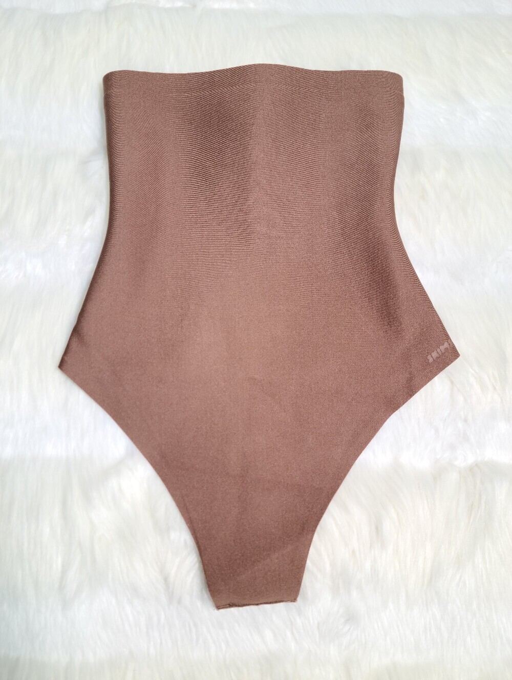 SKIMS Body Core Sculpt High Waisted Thong Brown Jasper Women Small NEW